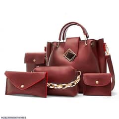 Women's Fashion Handbag Combo Set – 5 PCS Stylish Bags