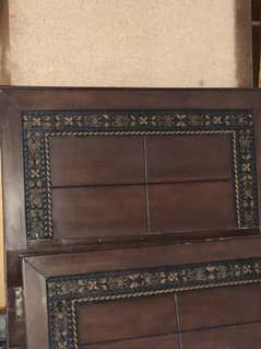 Single wooden bed