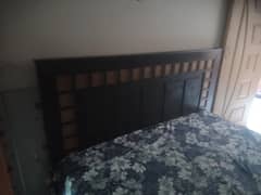 wooden bed