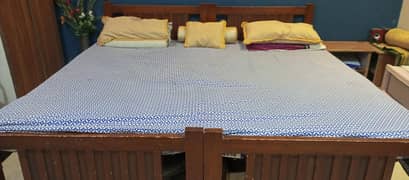 2 Single Beds with Mattresses – Neat & Ready to Use!