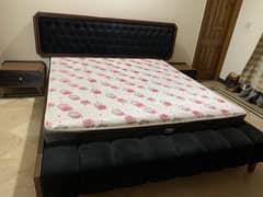 King size bed along with metters and dressing