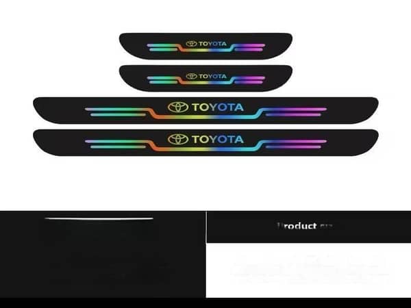 Toyota Universal Car Door Sill Protector Strips - Set of 4