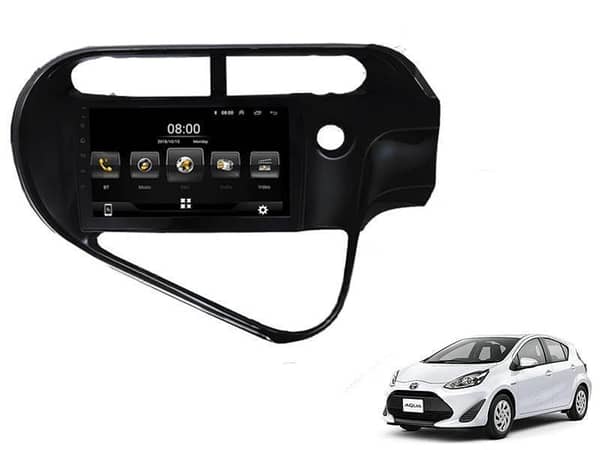 Android Player for Toyota Aqua (2017-2022) with Genuine Frame Fitting, 9-inch IPS Display
