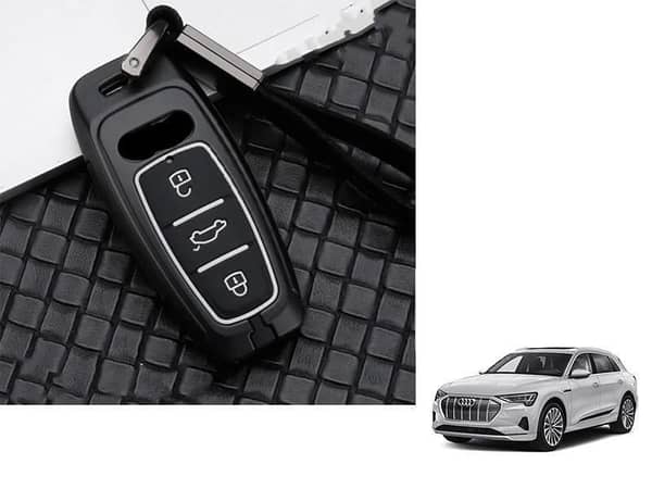 Audi E-Tron Key Cover Made of Metal and Silicone