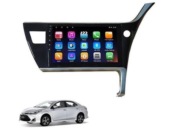 9-Inch Android Player for Toyota Corolla (2017-2023) with Genuine Frame and IPS Display