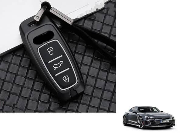 Audi E-Tron GT Key Cover Made of Metal and Silicon