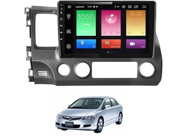 Android Player for 2007-2011 Honda Civic with Genuine Frame | 9-inch IPS Display