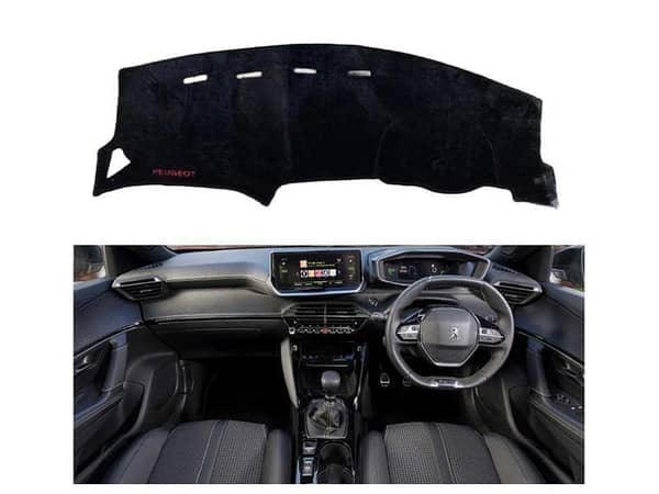 Peugeot 2008 Dashboard Mat and Floor Mats in Velvet Furr