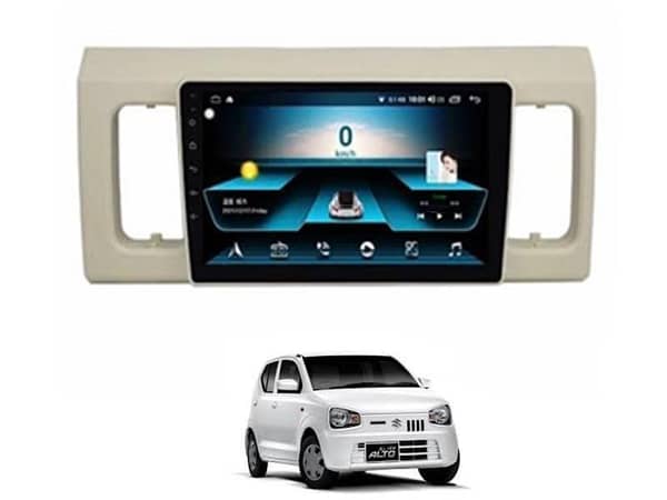 Suzuki Alto VXL Android Player (2019-2023) with Genuine Frame, 9-inch IPS Display, Beige