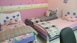 white bedroom set without mattress