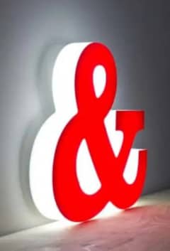 3D LED lights sign board