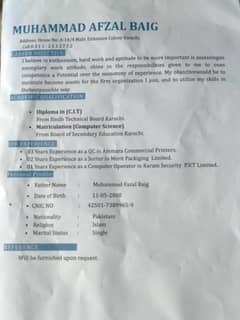 I need a job