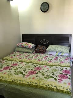 Wooden Bed with Mattress – Great Condition | Quick Sale