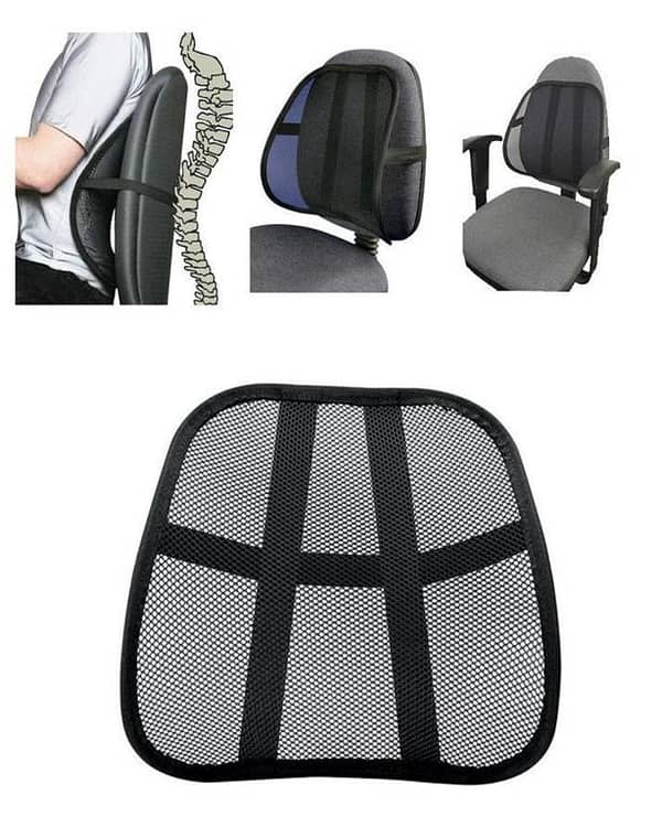 Massage Cushion for Car Seat Back Support with Mesh Design