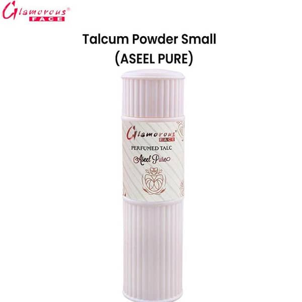 Aseel Pure Glamorous Face Talcum Powder - Small Size for Daily Freshness and Comfort