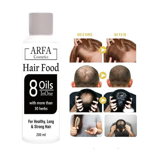 Arfa Cosmetics Hair Oil - Nourishing Solution for Long, Strong Hair | Reduces Hair Fall and Promotes Regrowth | 200ml with Herbal Ingredients