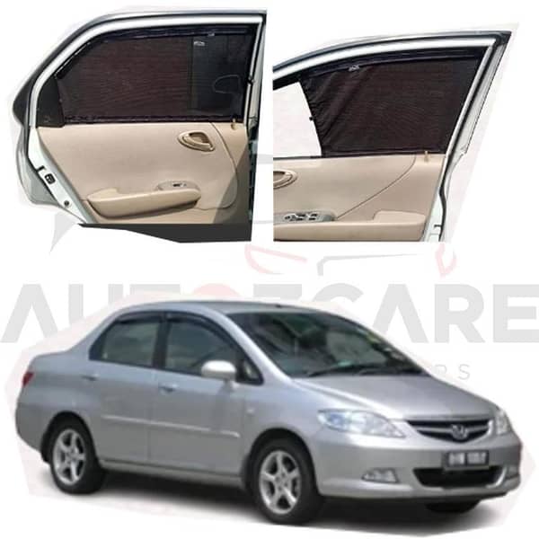 Honda City Custom Car Sliding Curtains - Model 2003-2008