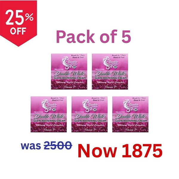 Double White Hand and Foot Whitening Cream - 5 Pack
