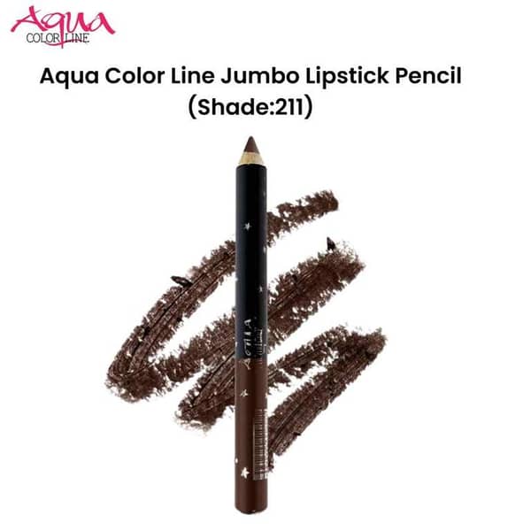 Aqua Color Line Jumbo Lipstick Pencil in Shade 211