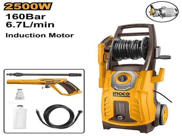 INGCO High Pressure Washer HPWR25008 - 2500W, 160Bar, 6.7L/min