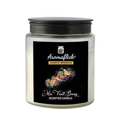 Mix Fruit Berry Scented Candle in Glass Jar – Juicy & Uplifting Aroma