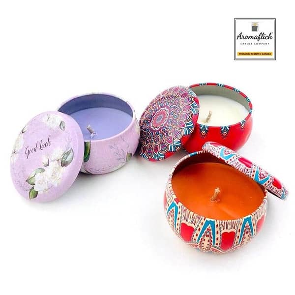 Customized Scented Candle with Beautiful Tin