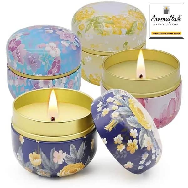 Personalized Japanese Style Metal Tin Scented Candle