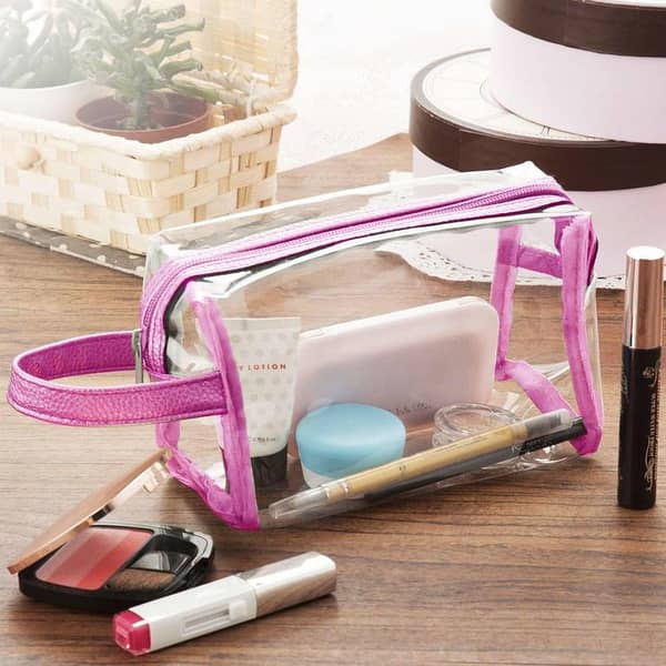 Transparent PVC Multipurpose Cosmetic and Jewelry Pouch - Travel-Friendly Vanity Storage Box