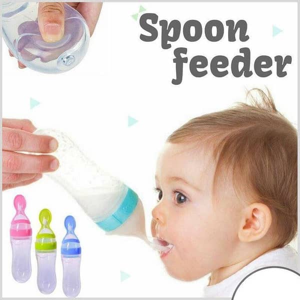 Silicone Spoon Feeder for Babies - Essential Feeding Accessories