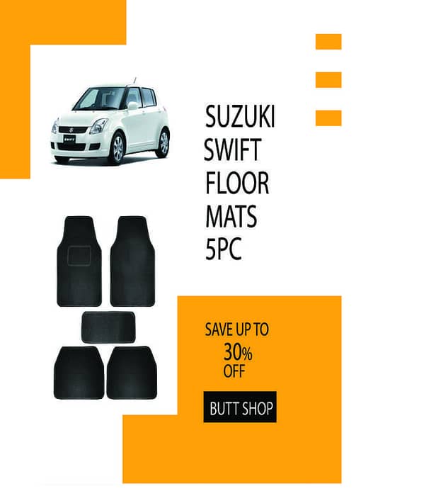SUZUKI SWIFT CARPET FLOOR MAT -5PC SET