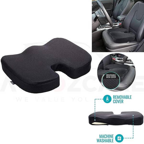 U-Shaped Memory Foam Car Seat Cushion for Hip Support