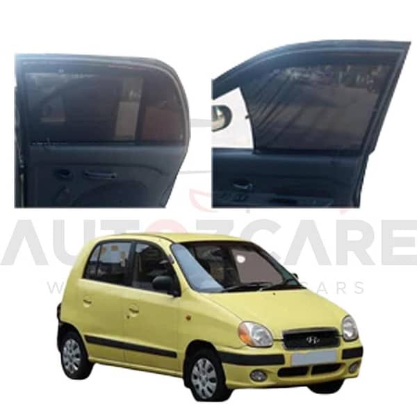 Hyundai Santro Car Curtains - Custom Slidable Model for 2003 to 2014