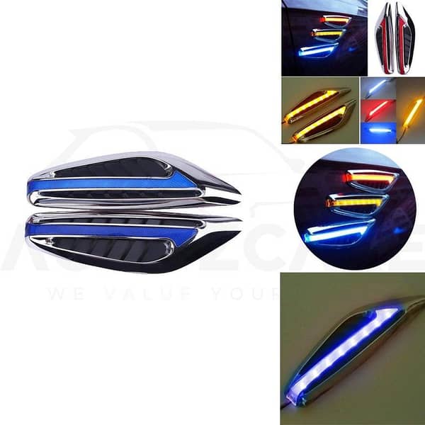 LED Side Fender Turn Signal Light Indicator in Universal Blade Shape for Car Styling