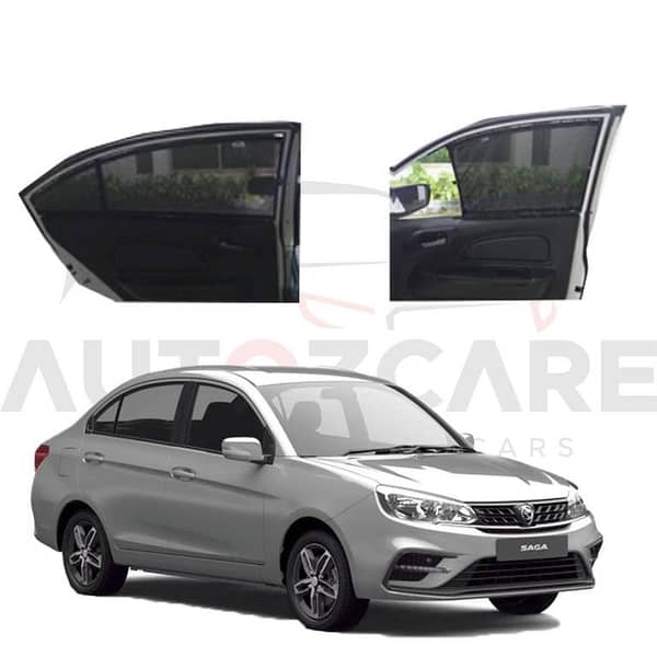 Proton Saga 3rd Generation Car Curtains | Slidable Model for 2021-2025