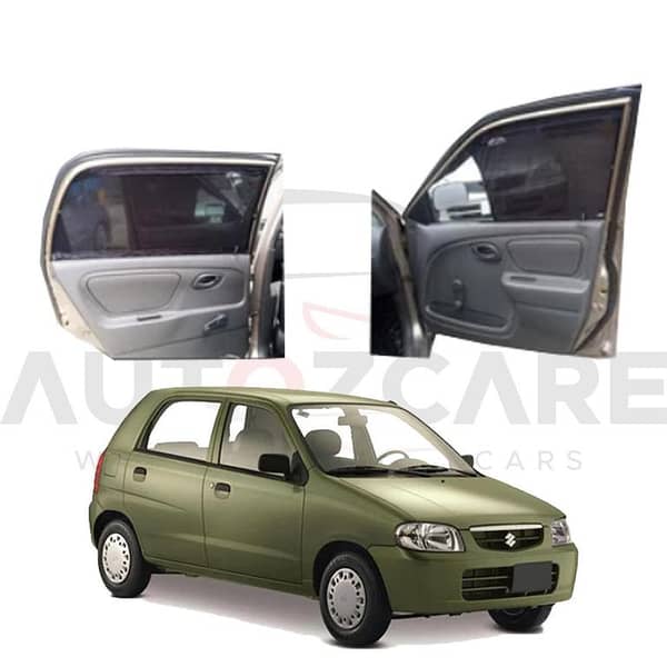 Suzuki Alto 5th Generation Custom Car Curtains | Slidable Design for 2000-2017 Models