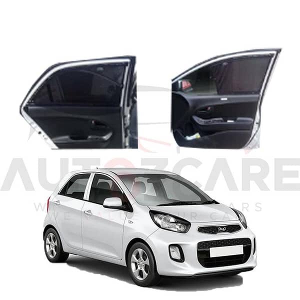 Kia Picanto Custom Car Curtains for 2019-2025 | Slidable Model