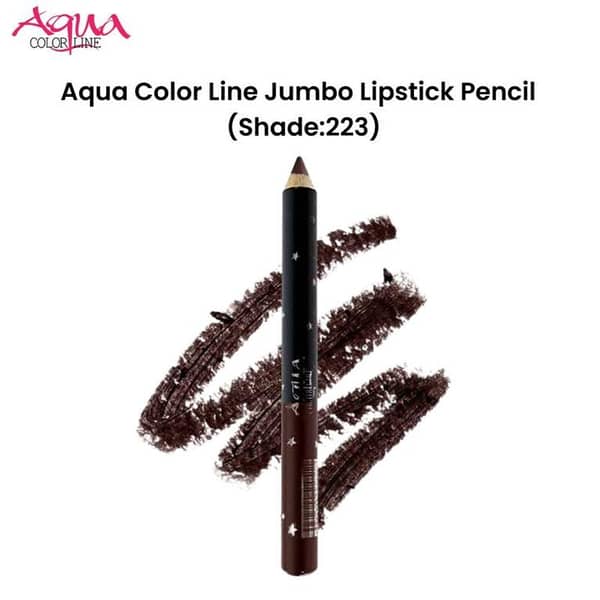 Aqua Color Line Jumbo Lipstick Pencil in Shade 223