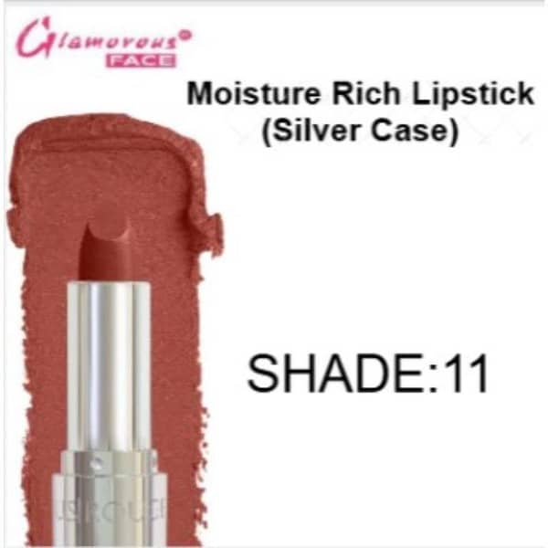 Glamorous Moisture Rich Lipstick in Shade 11 for Hydration and Color