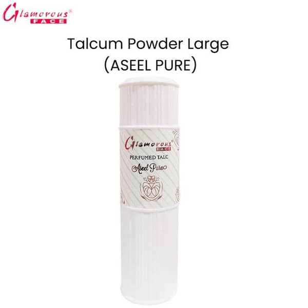 Aseel Pure Large Glamorous Face Talcum Powder for Freshness and Comfort