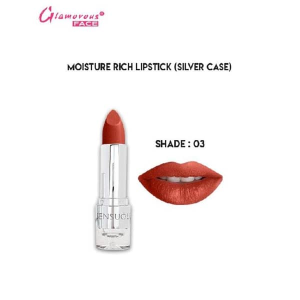 Glamorous Moisture Rich Lipstick by [Brand Name] in Shade 03 - Hydrating Formula for Vibrant Color and Comfort