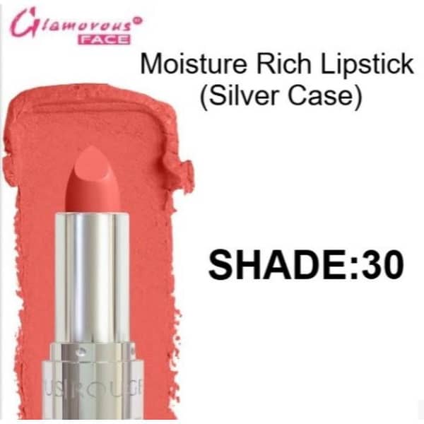 Glamorous Moisture Rich Lipstick Shade 30 for Hydration and Vibrant Color