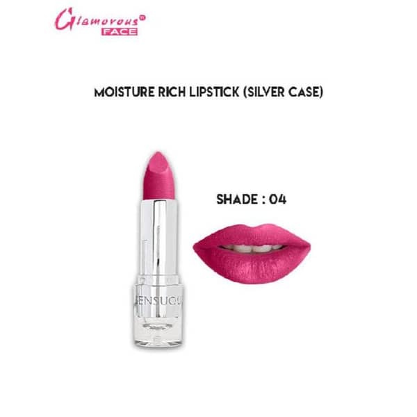 Glamorous Moisture Rich Lipstick in Shade 04 for Hydration and Color