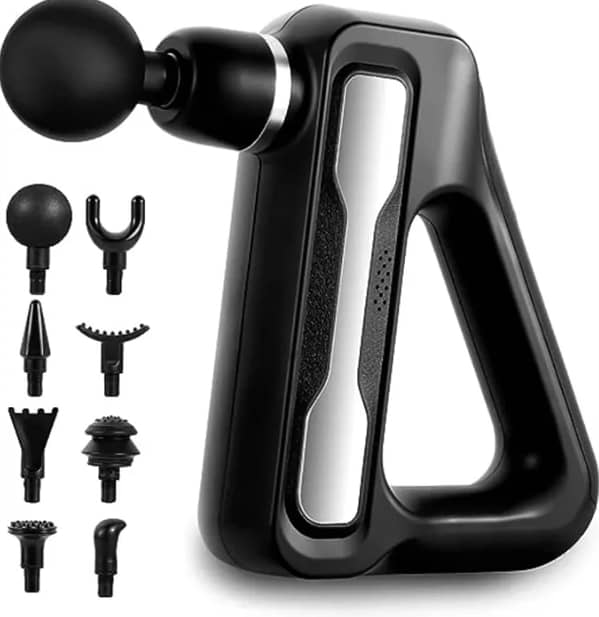 Deep Tissue Percussion Massage Gun by [Brand Name] | Body Massager with 8 Interchangeable Heads for Pain Relief | Full Body Use (Mini to Large)