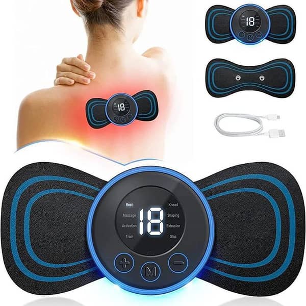 Portable Mini Electromagnetic Massager with Adjustable Frequency for Neck, Shoulders, Back, Waist, Arms, and Legs
