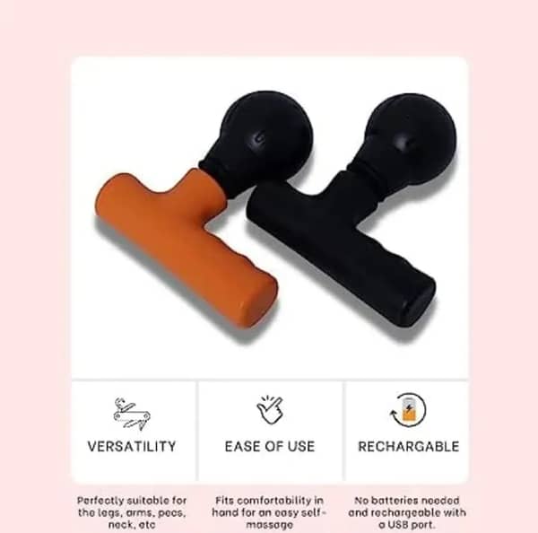 Rechargeable Mini Facial Massager Gun - Portable Deep Muscle and Head Massager for Gym, Office, and Pocket Relaxation
