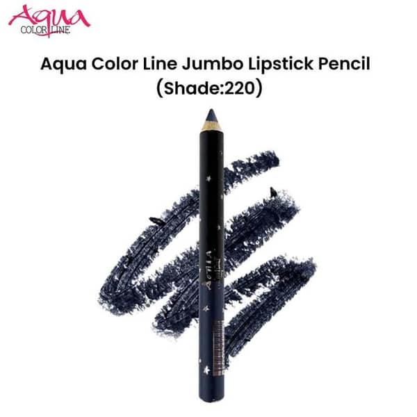 Aqua Color Line Jumbo Lipstick Pencil - Shade 220 for Precise Application and Full Coverage