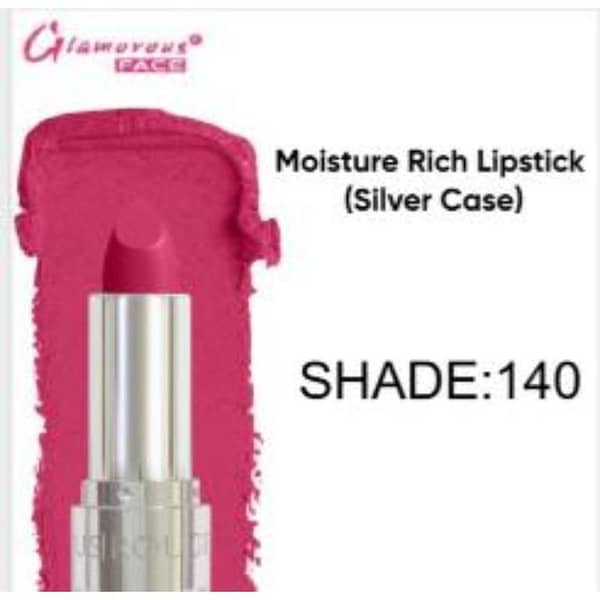 Glamorous Face Moisture Rich Lipstick in Shade 140 - Hydrating Formula with Bold Color and Smooth Application