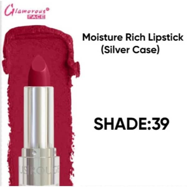 Glamorous Moisture Rich Lipstick in Shade 39 for Hydration and Color