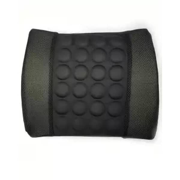 12V Black Seat Massage Cushion for Back Pain Relief and Easy Setup