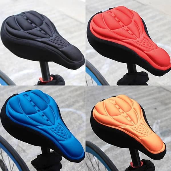 3D Gel Pad Cushion Cover for Bicycles - Soft Silicone Design